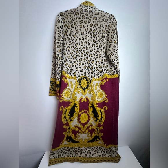 ❗️ NEW Max Sport $368 Maxi Duster Knit Cardigan Fall Colors Size Medium - Picture 9 of 12